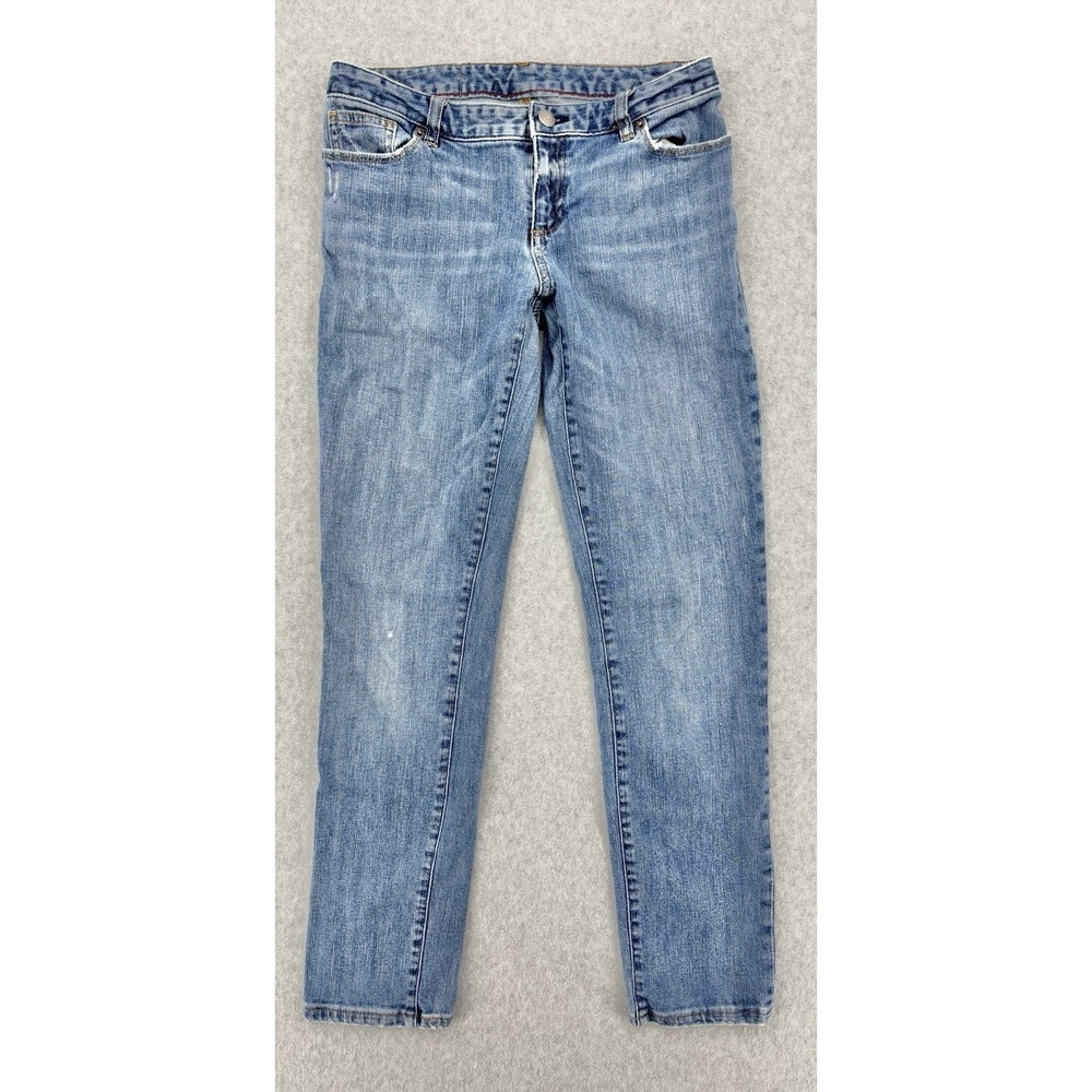 Ralph Lauren Women's Straight Leg Blue Jeans Size 16‎ Light Wash Denim